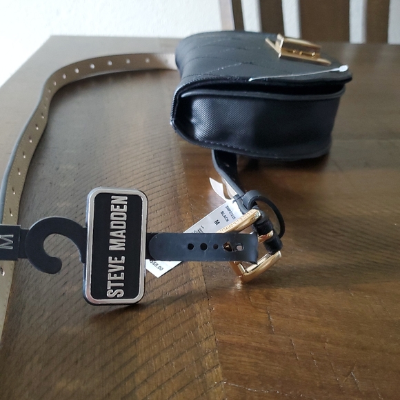 NWOT Women's Steve Madden Girl  Belt Waist Bag  bl - Picture 2 of 5